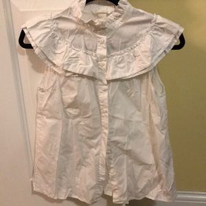 H&M while button down blouse